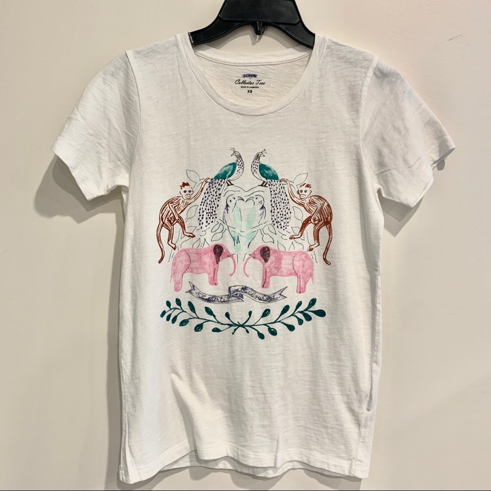J.CREW animal collector T-shirt